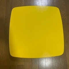 黄色 折り畳みテーブル 
