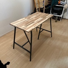 IKEA　テーブル 脚　グレー　LERBERG