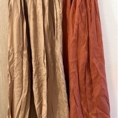 2色遣いロングスカート Mサイズ
