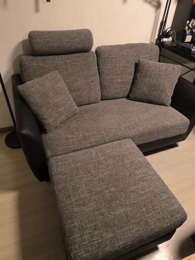 【引き取り限定】東京都八王子市大和田町　LOWYA　ソファー　グレー