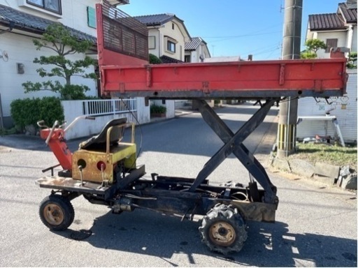 乗用　運搬車　4輪　タナカ　TANAKA UD-2215 リフト\u0026 ダンプ　昇降　三菱　GM291L 8馬力デフロック付 セル付　500kg