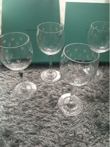 ティファニー ワイングラス4つセット - コップ、グラス 