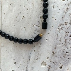 新品未使用品  鑑別付き  黒珊瑚  グラデーション  ネックレス