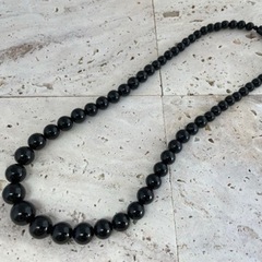 新品未使用品  鑑別付き  黒珊瑚  グラデーション  ネックレス