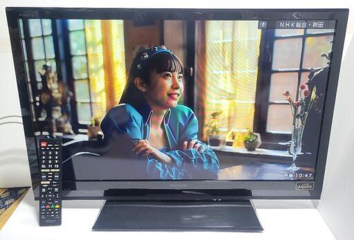 シャープ32インチ液晶テレビ！動作良好！受信設定後すぐに使用可能！
