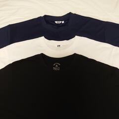 ユニクロ　GU  メンズ　Tシャツ 3枚組　大きいサイズ　紺白黒