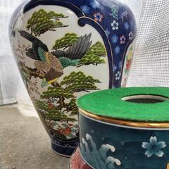 有田焼　金龍窯　博山作　飾壷