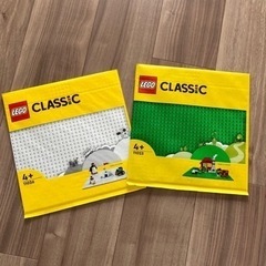レゴ　LEGO 基礎板　正規品　プレート　白　緑　2枚セット