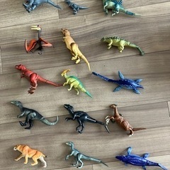 アニア　恐竜　フィギュア　15体セット　テリジノサウルスなど　タ...