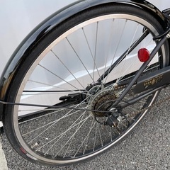 都内/千葉市引取】27インチ自転車 鍵/オートライト/6段変速付 定価3.8