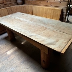 テーブル 手作り 作業机木材木製家具ダイニングセット