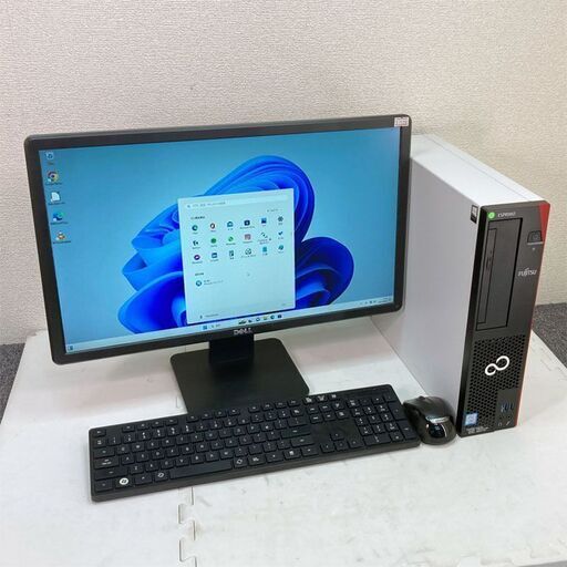 全国発送！ Windows11 第9世代CPU搭載 モニターサービス ★ 富士通 ESPRIMO D588/BX Core i3-9100(3.6G) メモリ16GB SSD256GB DVD-RW VGA/DVI/DP