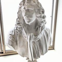 古代彫刻  石膏像 モリエール 胸像 デッサン オブジェ 美術 ...