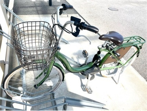 【お引渡し先決定済み】ブリヂストン電動アシスト自転車　綺麗な緑色