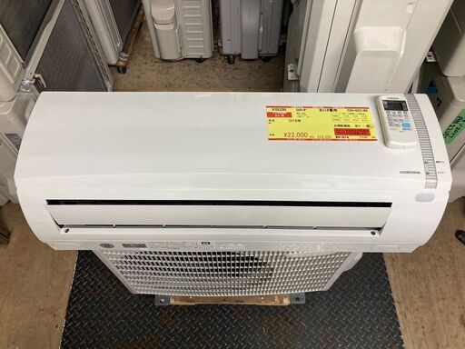 K05295　中古エアコン コロナ 2018年製 主に6畳用 冷房能力 2.2KW / 暖房能力 2.5KW