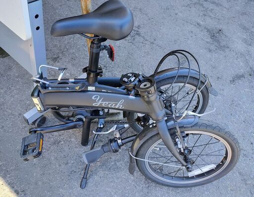 Yeah Provence 折り畳み自転車 7段変速付き 16インチ マットブラック