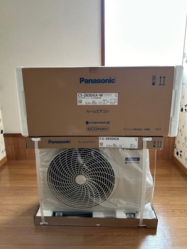 【特価品】【基本工事費込】新品10畳用エアコン　パナソニック　2023年モデル　2.8kw CS-283DGX-W