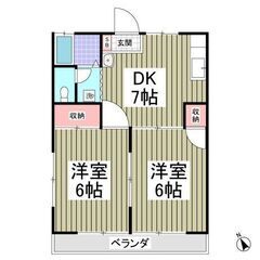 🌺🌺(2DK)✨初期費用5万円キャンペーン中✨家賃1ヶ月無料✨敷金礼金0円😁👌審査通過率◎ご相談ください🌺🌺真岡鉄道「七井」駅 徒歩30分 - 芳賀郡