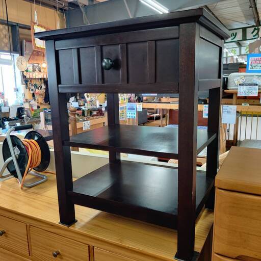 【愛品倶楽部柏店】Crate\u0026Barrel 引出し付サイドテーブル