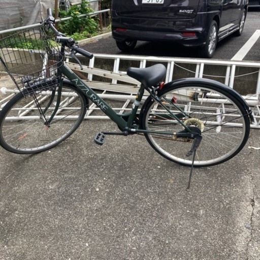 ⭐️27インチ　変速６段階付き　グリーン　自転車