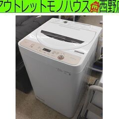 洗濯機 6.0kg 2021年製 シャープ ES-GE6E-T ...