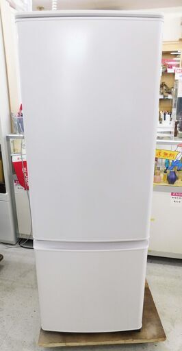 商談中！【恵庭】三菱　ノンフロン冷蔵冷凍庫　MR-P17F　2021年製　168L　2ドア　中古品　PayPay支払いOK！