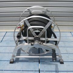 アルミホースリール約20M/アルミ ホースリール ホース 巻き取り 軽量