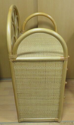 直接引き取り歓迎　ビンテージ籐家具チェスト棚小物入れ ☆直接引き取り歓迎ビンテージ籐家具チェスト棚小物入れ