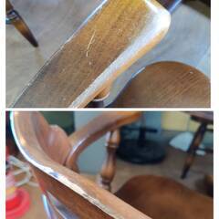 【愛品倶楽部柏店】飛騨産業 アームチェア3脚&丸テーブルセット 穂高