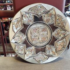 トルコ 銅製 飾り皿 プレート アンティーク　/HJ-0118 2F南