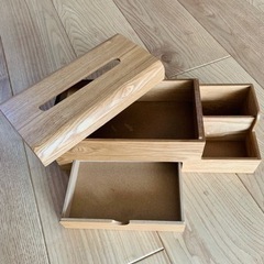木製ティッシュボックス　