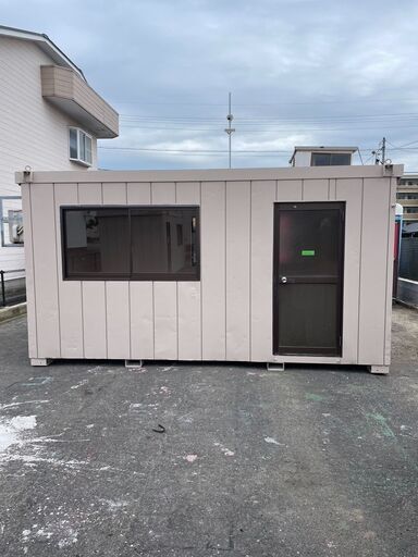 【3坪ハウス】コンテナ コンテナハウス スーパーハウス ユニットハウス ハウス リースアップ 事務所 倉庫 物置 現場 備品 資材