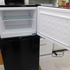 【恵庭】ハイアール　ノンフロン冷蔵冷凍庫　JR-N130A　2019年製　130L　2ドア　ブラック　中古品　PayPay支払いOK！