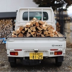 薪、軽トラック山盛り400kg 8