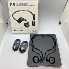 【新品】Bluetooth5.3 空気伝導イヤホン 黒