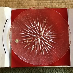 HOYA製クリスタル大皿・中皿セット　未使用品