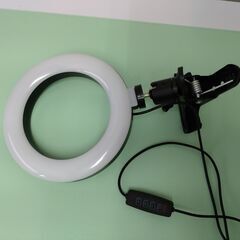 【ネット決済】LEDリングライト 6.3インチ 自撮りライト 　...