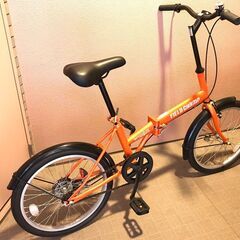 フィールドチャンプ 　オレンジの折り畳み自転車 20インチ