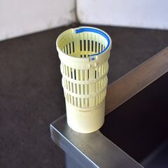 【ヤ取終了6/29】≪yt1313ジ≫ ステンレス製 業務用 1槽シンク バックガード付き 幅60cm 奥行45cm カクダイ単水栓3口付属 現状品 60504-13