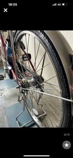 中古美品 パナソニック [電動アシスト自転車 ビビ・FX 26型 12Ah 内装3