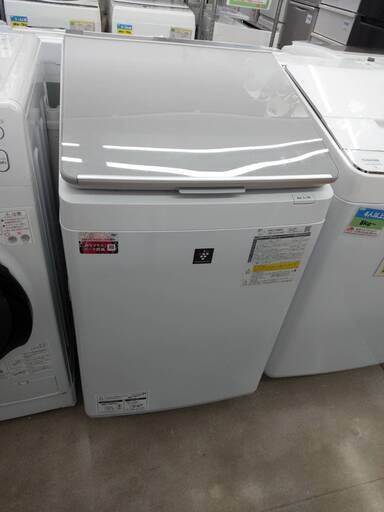 当店イチオシ！SHARP シャープ 2023年製 ES-PW8G 8kg縦型洗濯乾燥機 ステンレス穴なし槽 2527