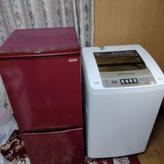 ☆★☆分解清掃済み！SHARP冷蔵庫とAQUAインバーター洗濯機...