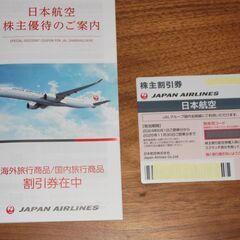 JAL 日本航空 株主優待券と割引券 各1枚 有効期限 6月1日...