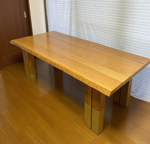 カリモク　高級座卓（継脚してダイニングテーブルとして使用）
