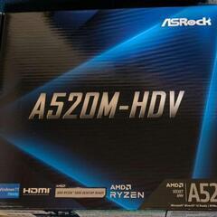 ASRock  A520M-HDV 新品未使用(希望あれば領収書...