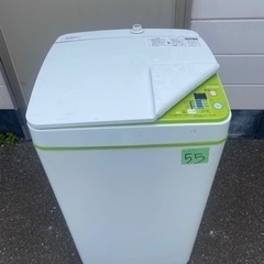 NO55❗️福岡市内配送設置無料 Haier+3.3kg全自動洗濯機+ホワイト JW-K33F(W)