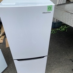 NO 83❗️ 福岡市内配送無料　2020年式 ハイセンス 冷蔵庫 幅48cm 150L パールホワイト HR-D15C 2ドア 右開き 自動霜取り コンパクト