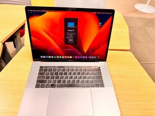 MacBook Pro Mid 2017 Retina 15インチ シルバー Touch bar A1707 MPTR2J/A Core i7 3.1GHz メモリ 16GB SSD 500GB Office 2021 英語キーボード (M002)