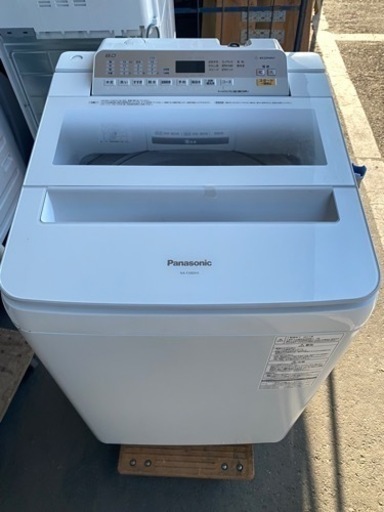 NO89❗️ 福岡市内配送設置無料 パナソニック Panasonic NA-FA80H5-W [全自動洗濯機 8kg ホワイト]