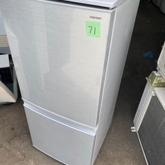 NO71❗️福岡市内配送無料 SJ-D14D-S 冷蔵庫 シルバー系 [2ドア /右